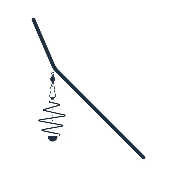 Икона Fishing Feder Net Плоский Дизайн Цвета Векторная Миграция — стоковый вектор