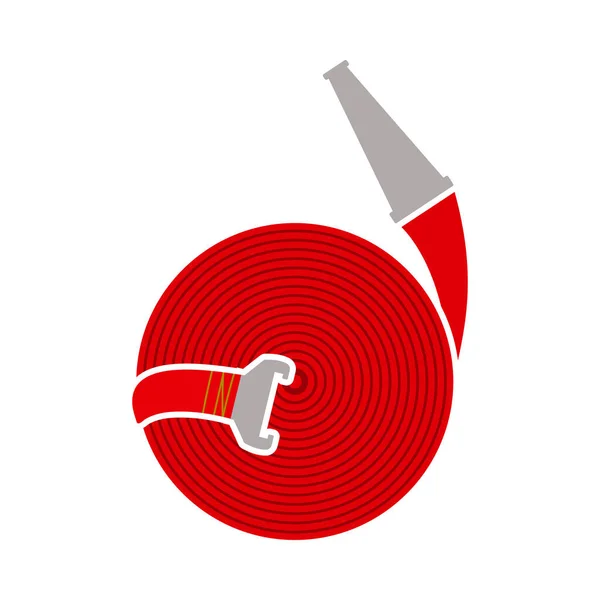 Значок Пожежного Шланга Плоский Дизайн Кольорів Векторні Ілюстрації — стоковий вектор