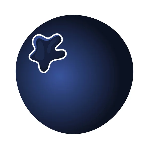 Ikonen Blåbär Colors Platt Färgdesign Vektor Illustration — Stock vektor