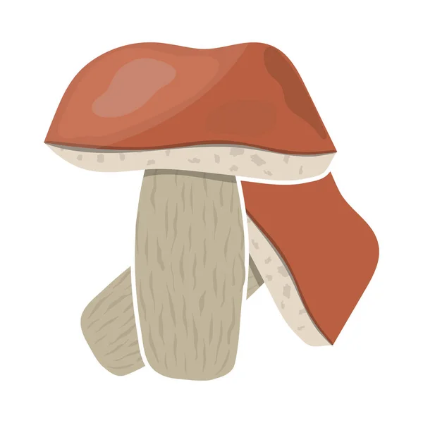 Icona Dei Funghi Design Colori Piatti Illustrazione Vettoriale — Vettoriale Stock