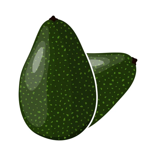 Піктограма Avocado Плоский Дизайн Кольорів Векторні Ілюстрації — стоковий вектор