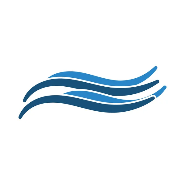Икона Волна Воды Плоский Дизайн Цвета Векторная Миграция — стоковый вектор