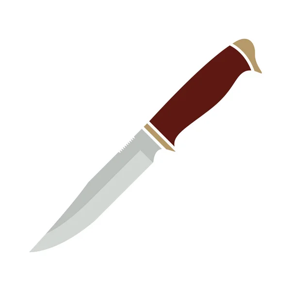 Icono Del Cuchillo Diseño Color Plano Ilustración Vectorial — Vector de stock