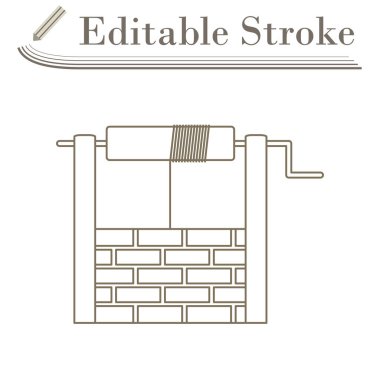 İyi Simge. Düzenlenebilir Basit Tasarım. Vektör İllüstrasyonu.