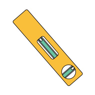 İnşaat Bölümü Simgesi. Renk Doldurma Tasarımı Özeti. Vektör İllüstrasyonu.