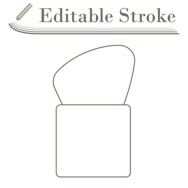 Hitta Penselikon Redigerbar Stroke Enkel Design Vektor Illustration — Stock vektor