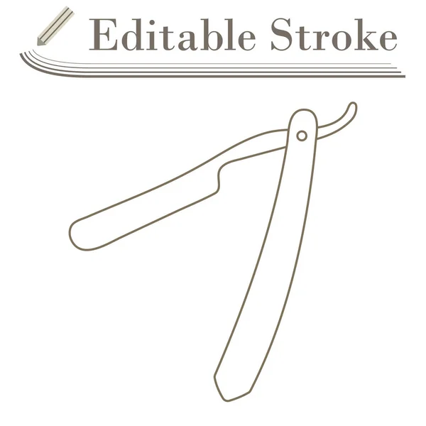 Razor Ikon Redigerbar Stroke Enkel Design Vektor Illustration — Stock vektor