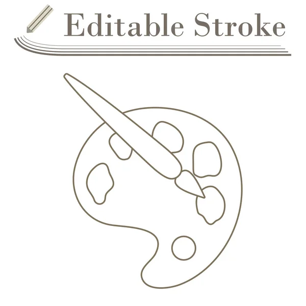 Ikona Palety Zabawek Edytowalny Stroke Simple Design Ilustracja Wektora — Wektor stockowy