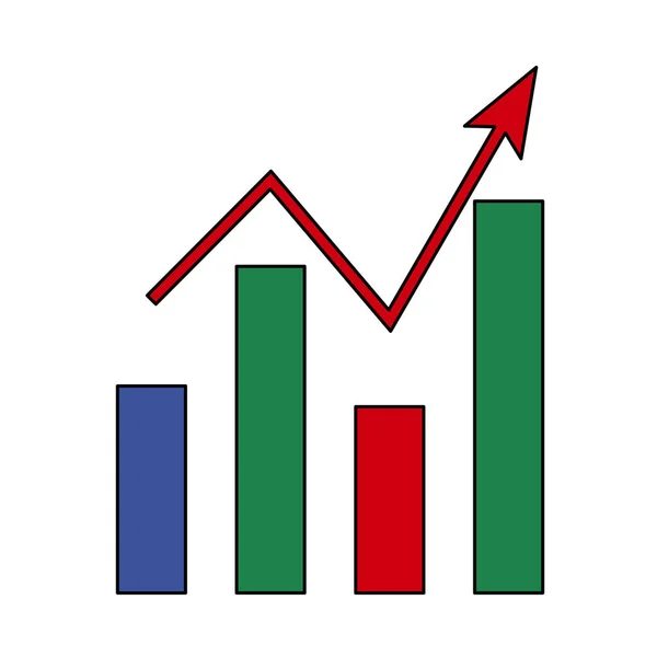Ikona Wykresu Analitycznego Edytowalny Zarys Projektu Kolorowym Wypełnieniem Ilustracja Wektora — Wektor stockowy