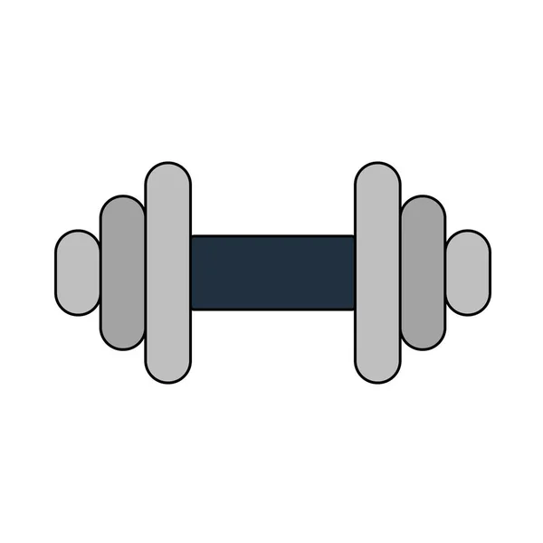 Icon Dumbbell Editable Outline Color Fill Design Vector Illustration — Stock Vector