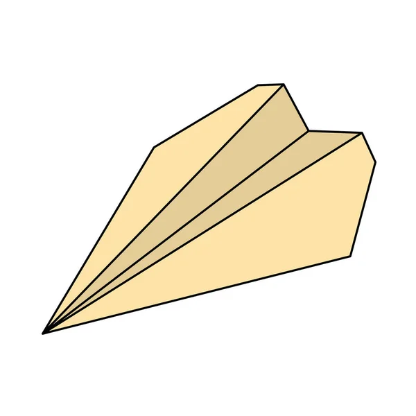 Papírová Ikona Upravitelný Obrys Barevným Vzorem Vektorová Ilustrace — Stockový vektor