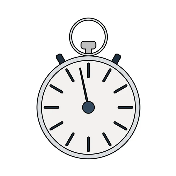 Ikoon Van Stopwatch Bewerkbare Outline Met Kleur Invullen Ontwerp Vector — Stockvector