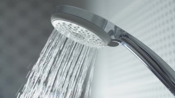 Water Drops Shower Head — Stock Video