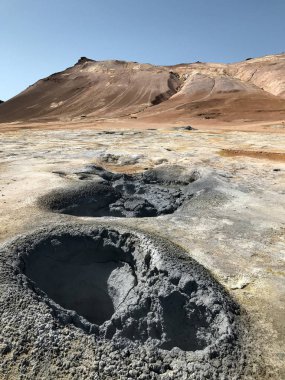 İzlanda Şofben buharlar ve güzel doğa.