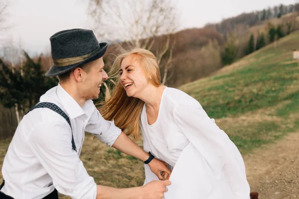 Vida Después Boda Momentos Alegres Rutina Familiar — Foto de Stock