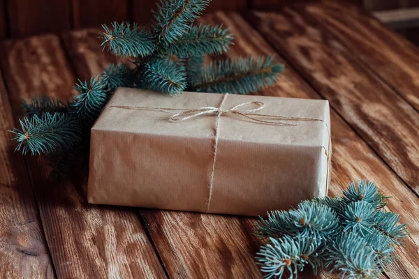 Belos Presentes Natal Sob Árvore Uma Casa Europeia Acolhedora — Fotografia de Stock