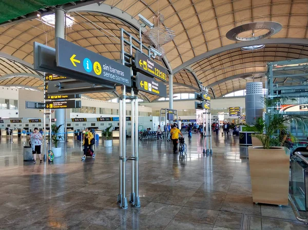 Alicante Espagne Mai 2018 Intérieur Hall Départ Aéroport Alicante Mai — Photo