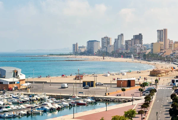 Paysage Urbain Port Campello Campello Est Une Station Balnéaire Côtière — Photo