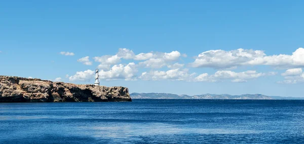 Klippiga Kusten Formentera Balearerna Spanien — Stockfoto