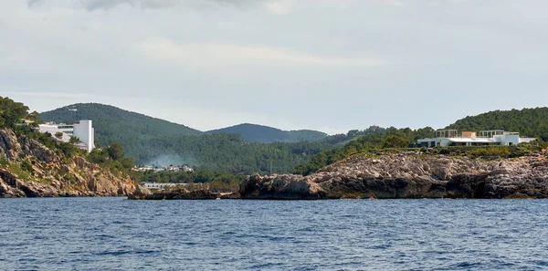 Côte Rocheuse Saint Miguel Dans Île Ibiza Îles Baléares Espagne — Photo