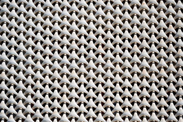 Concrete Grate House Facade Full Frame White Color — Stock Photo, Image