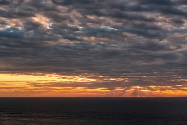 Matahari Terbenam Yang Cerah Pulau Ibiza Kepulauan Balearic Spanyol — Stok Foto