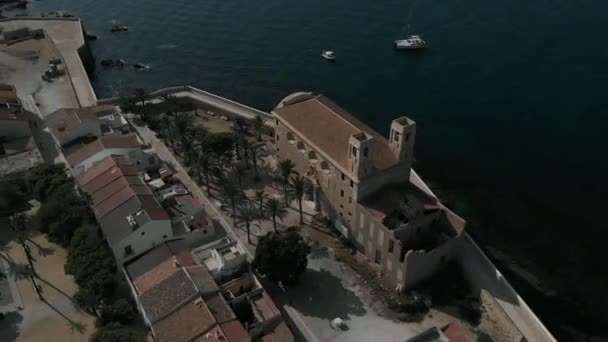 Vue Panoramique Aérienne Vieille Église Saint Pierre Saint Paul Paysage — Video