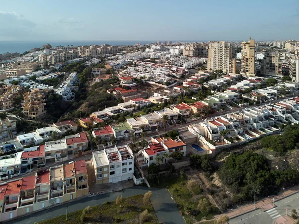 Luftpanorama Foto Vorort Häuser Mit Ähnlicher Form Miromar Wohngegend Von — Stockfoto