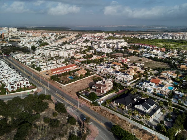 Aerial Panoramic Photo Suburban Houses Miromar Residential Area Mata Top — Stock Photo, Image