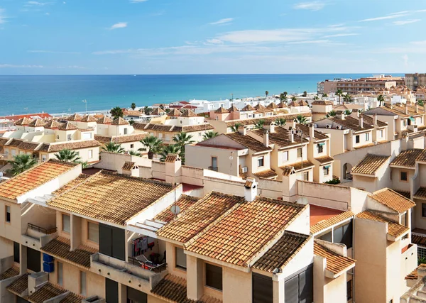 Playa Guardamar Del Segura Edificios Residenciales Costeros Casas Arquitectura Ciudad — Foto de Stock