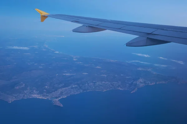 Costa Blanca Und Calp Küste Und Mittelmeer Schöne Aussicht Vom — Stockfoto