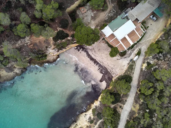 Μοναχικό Ημιτελής Κατοικία Για Την Ακτή Του Cala Del Maga — Φωτογραφία Αρχείου