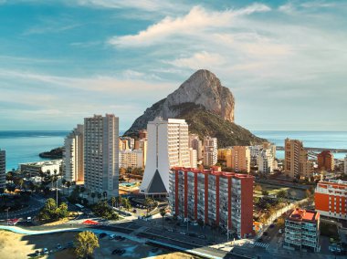 Calpe cityscape. İspanya