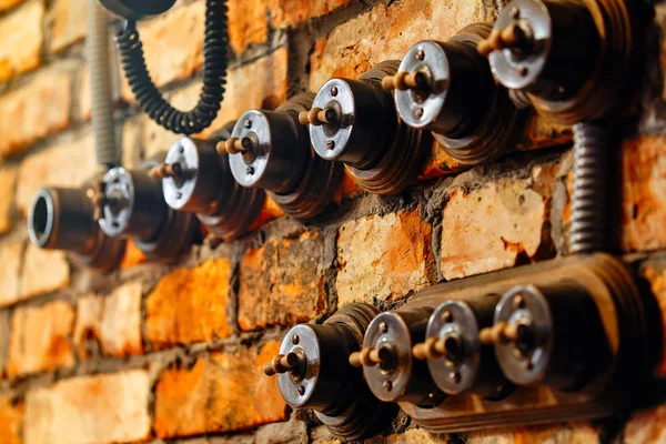 Anahtarları steampunk tarzı aydınlatma kapalı tahrik — Stok fotoğraf