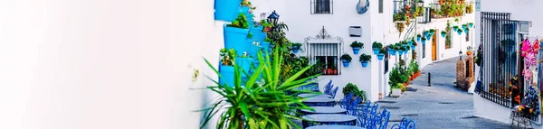 La rue Mijas. Charmant village blanc en Andalousie, Costa del Sol — Photo