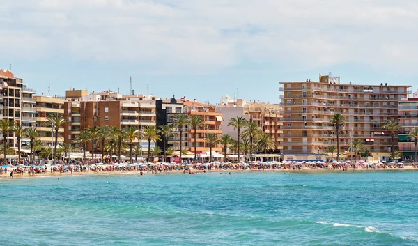 Vista al mar Mar Mediterráneo azul — Foto de Stock