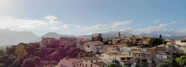 Foto panorámica aérea Ciudad de Campanet, Mallorca, España — Foto de Stock