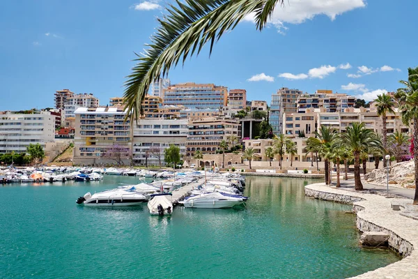 Picturesque view to marina in the Palma de Mallorca — Stock Photo, Image