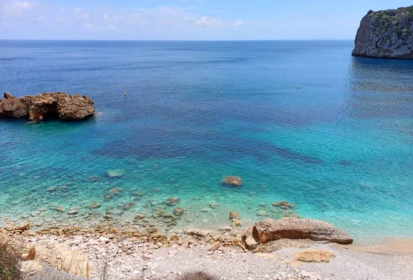 Costa Blanca Nın Kayalık Kıyı Şeridine Manzara Valensiyalı Cemaati Spanya — Stok fotoğraf