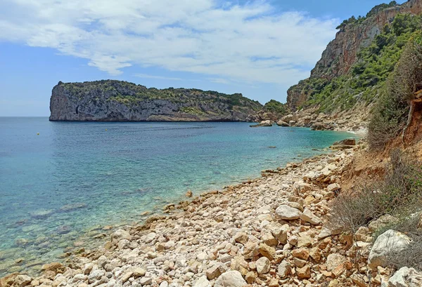 Malowniczy Widok Skaliste Wybrzeże Costa Blanca Społeczność Walencka Hiszpania — Zdjęcie stockowe