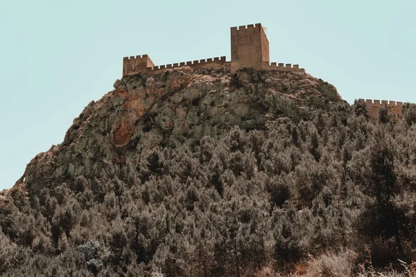 Castle Sax Stenig Bergstopp Provinsen Alicante Valencias Kommun Spanien — Stockfoto