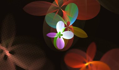 Bilgisayar tarafından oluşturulan fraktal arkaplan