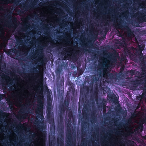 Computergegenereerde Fractal Abstracte Achtergrond Roze Blauw Violette Kleuren — Stockfoto