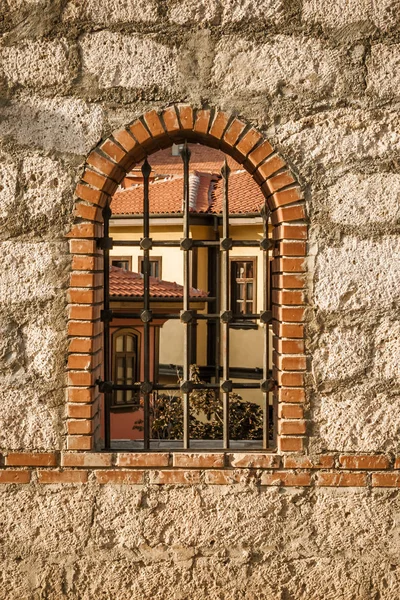 Garden window of a traditional Turkish house from Odunpazari,  Eskisehir