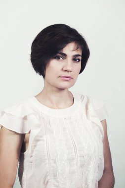 Retro bir kadın portresi