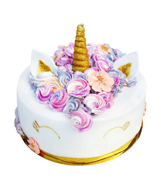 A unicorn formájában torta — Stock Fotó