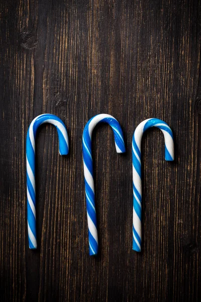 Blue christmas snoep — Stockfoto