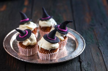 Halloween çörek bir cadı şapka