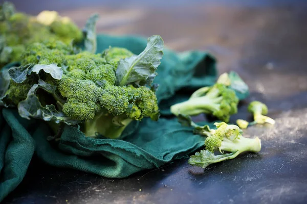 Légumes Divers Sur Une Vieille Table Bois Aliments Sains — Photo