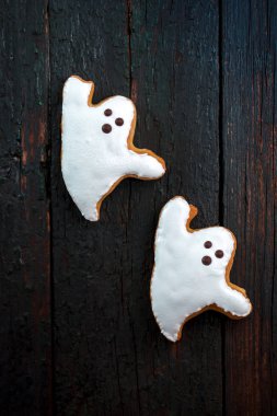 Cadılar Bayramı kurabiye hayalet gibi. Cadılar Bayramı için tatlı